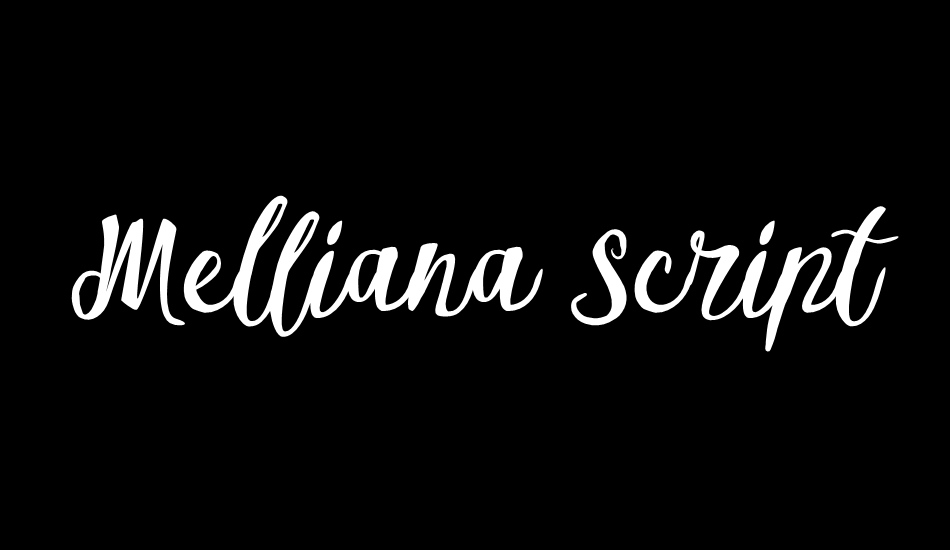 Melliana Script font big