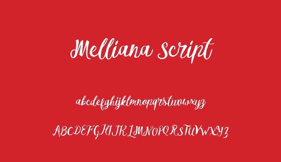 Melliana Script font