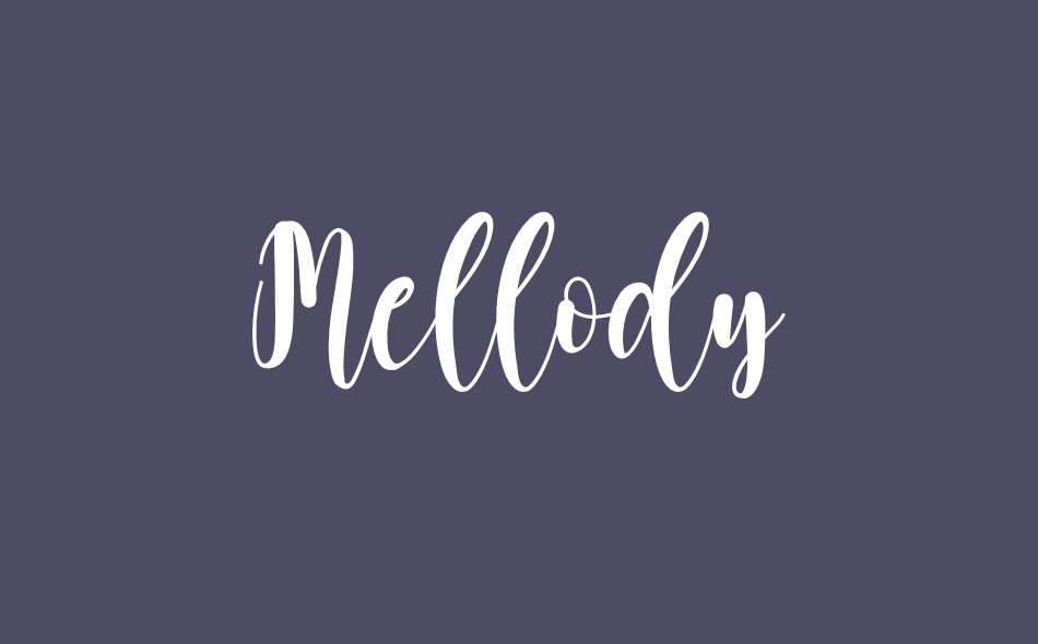 Mellody font big