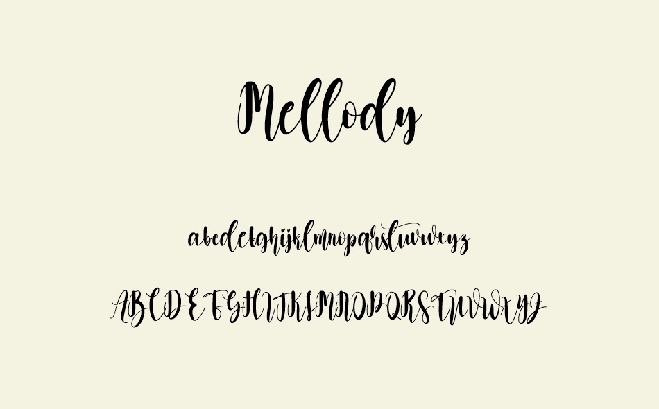 Mellody font