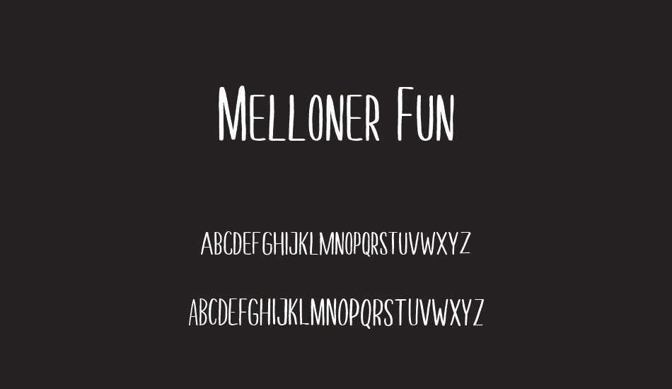 Melloner Fun font