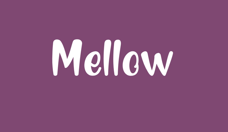 Mellow Demo font big