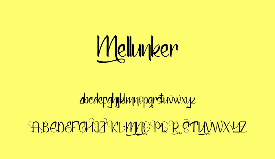 Mellunker font