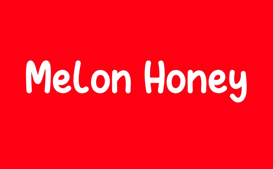 Melon Honey font big