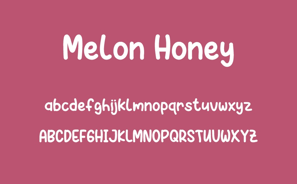 Melon Honey font