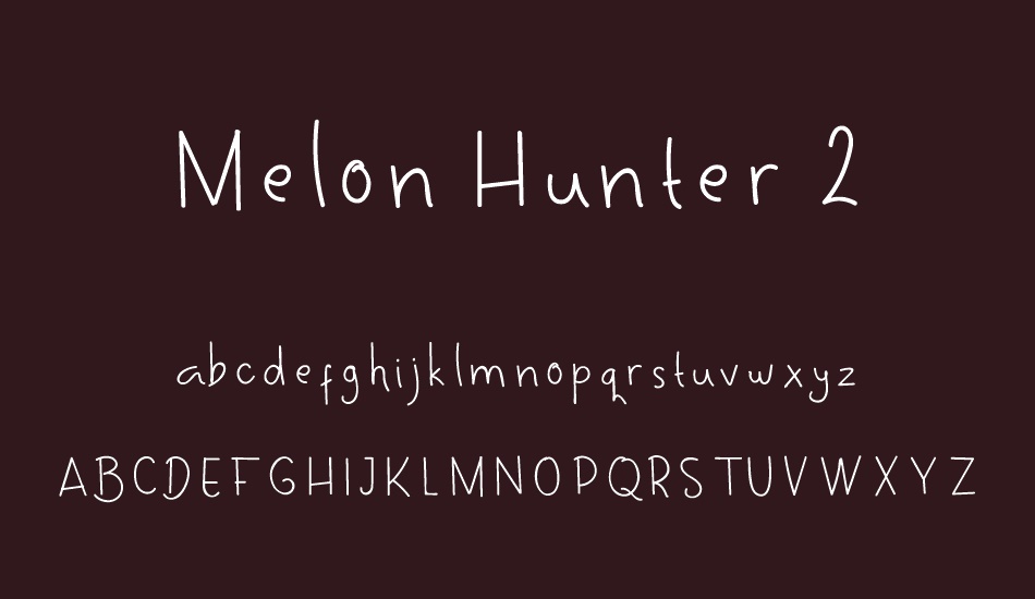 Melon Hunter 2 font