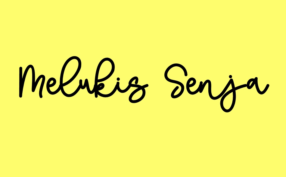 Melukis Senja font big