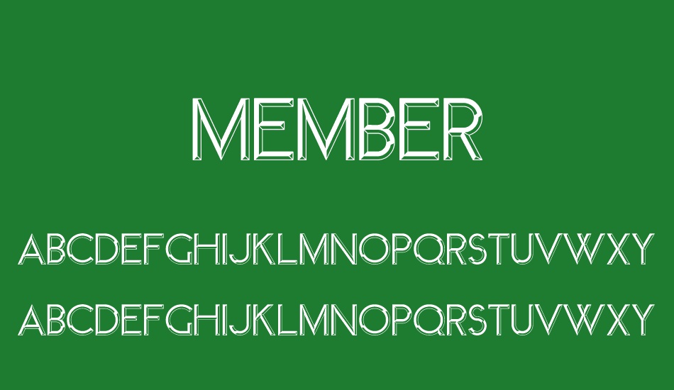 Member font