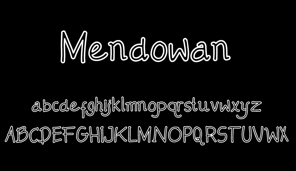 Mendowan font