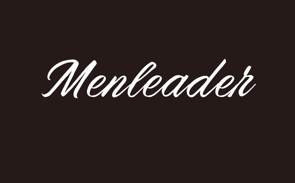 Menleader font big