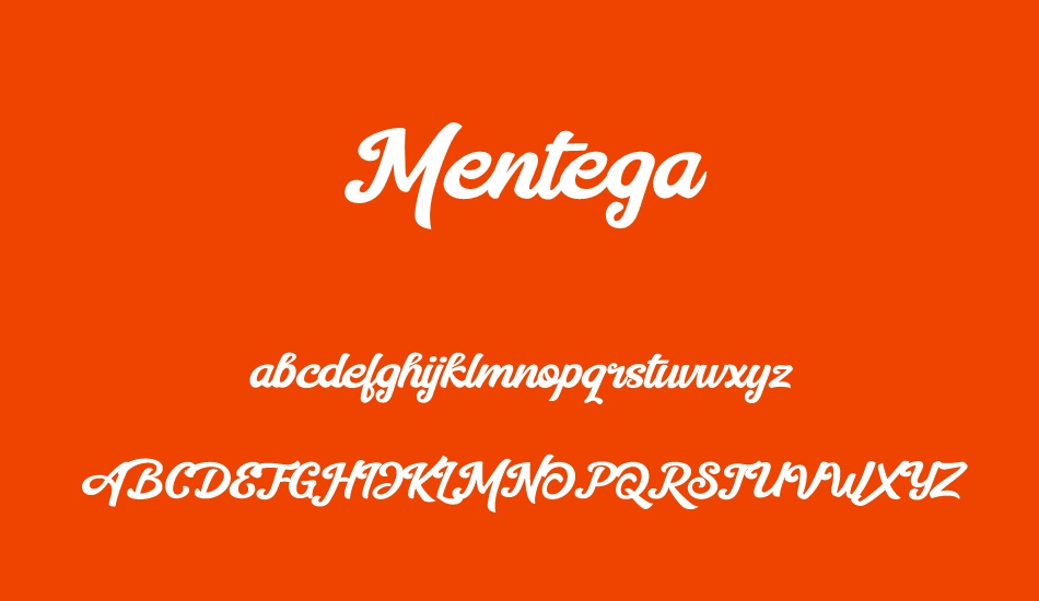 Mentega font