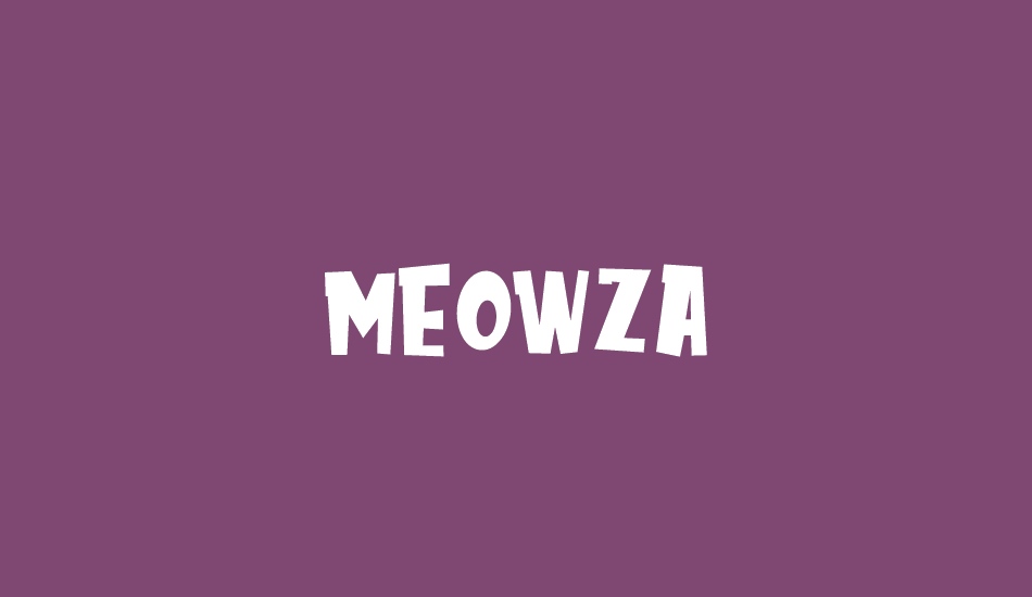 MEOWZA font big