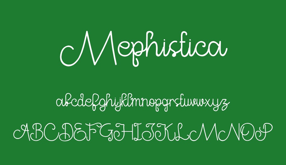 Mephistica font