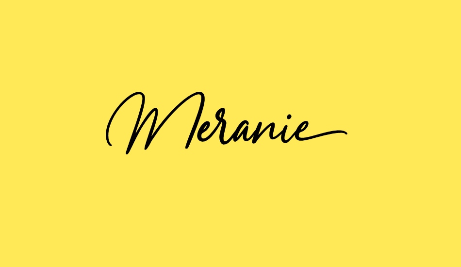 Meranie font big