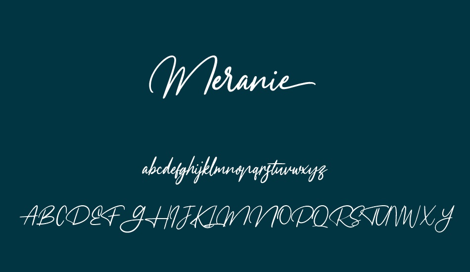 Meranie font