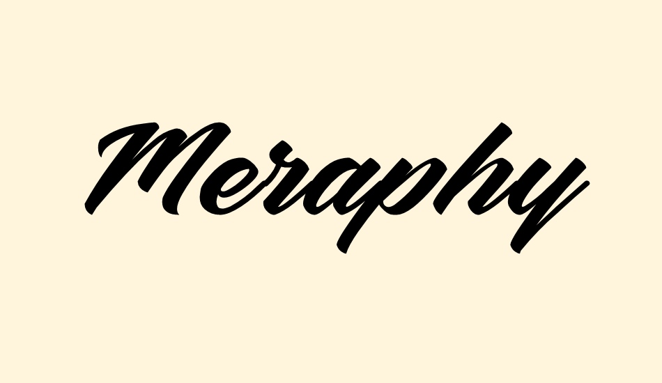 Meraphy font big