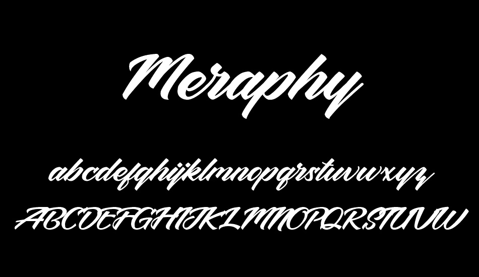 Meraphy font