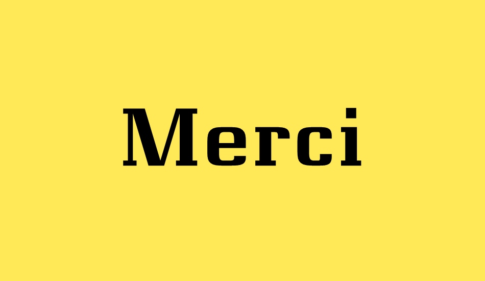 Merci font big