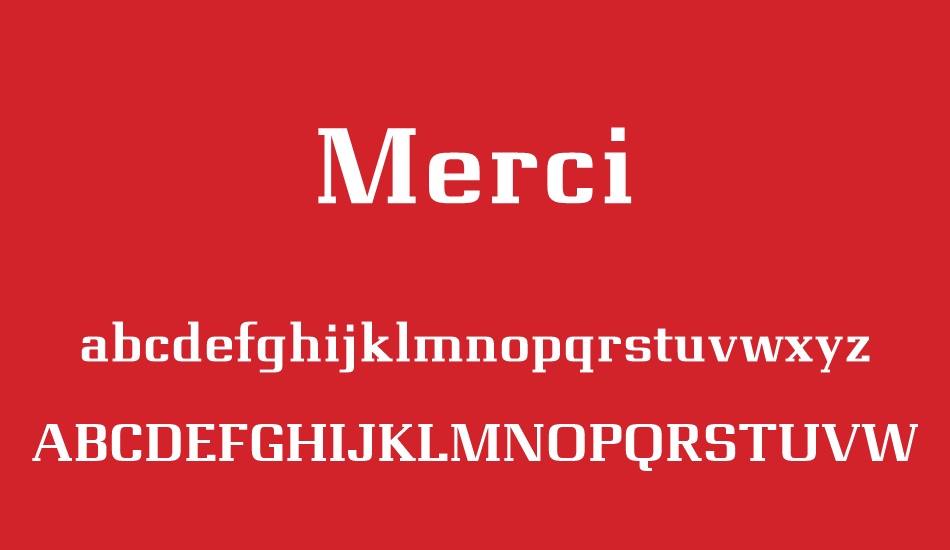 Merci font