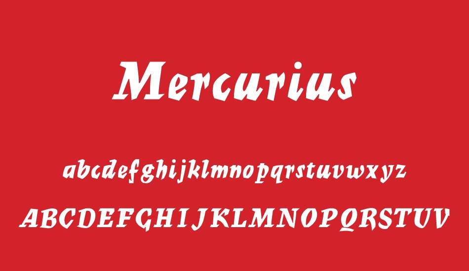 Mercurius font