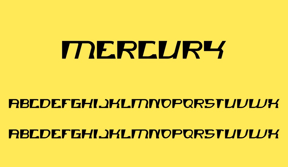 mercury font