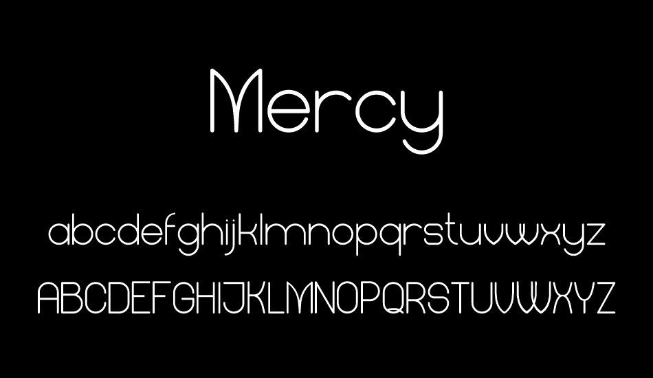 Mercy font