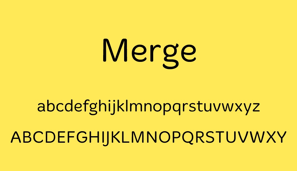 Merge font