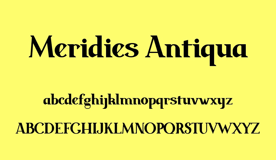 Meridies Antiqua font