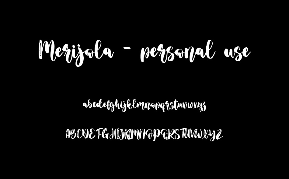 Merijola font