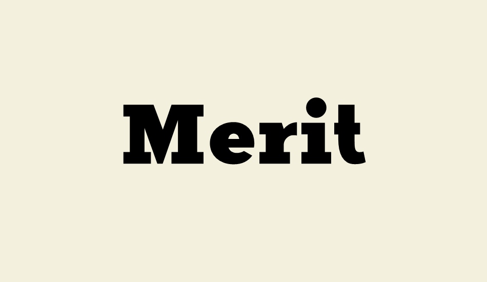 Merit font big