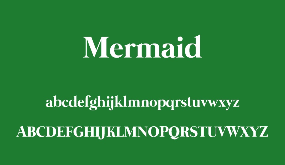 Mermaid font