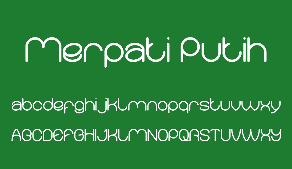 Merpati Putih font