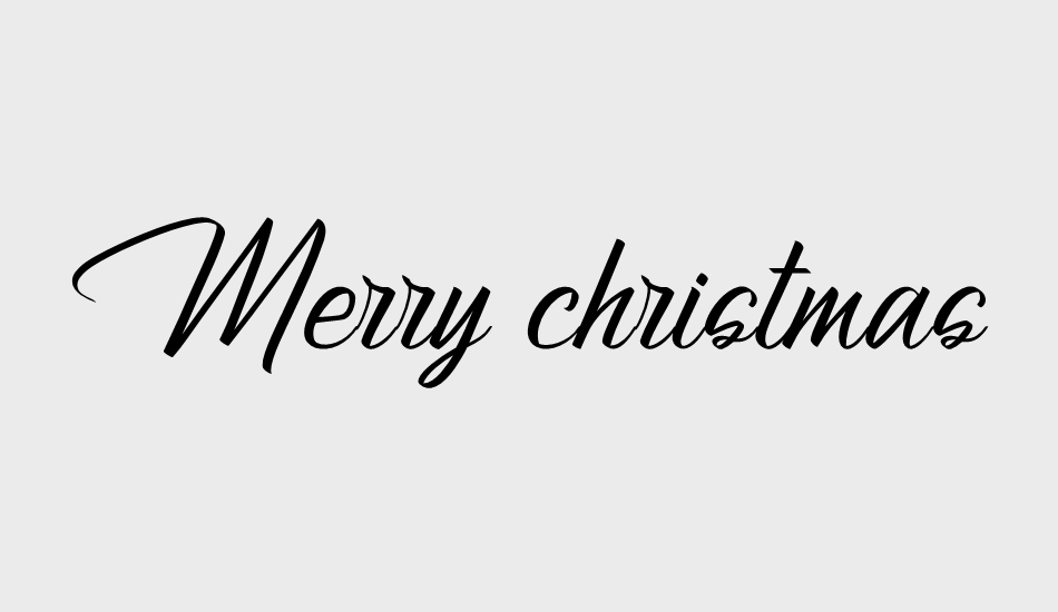 Merry christmas font big