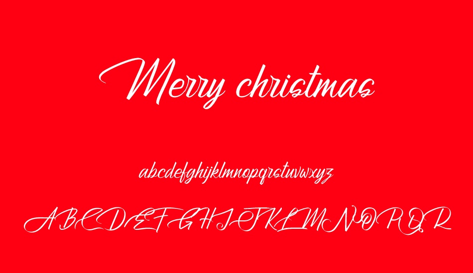 Merry christmas font