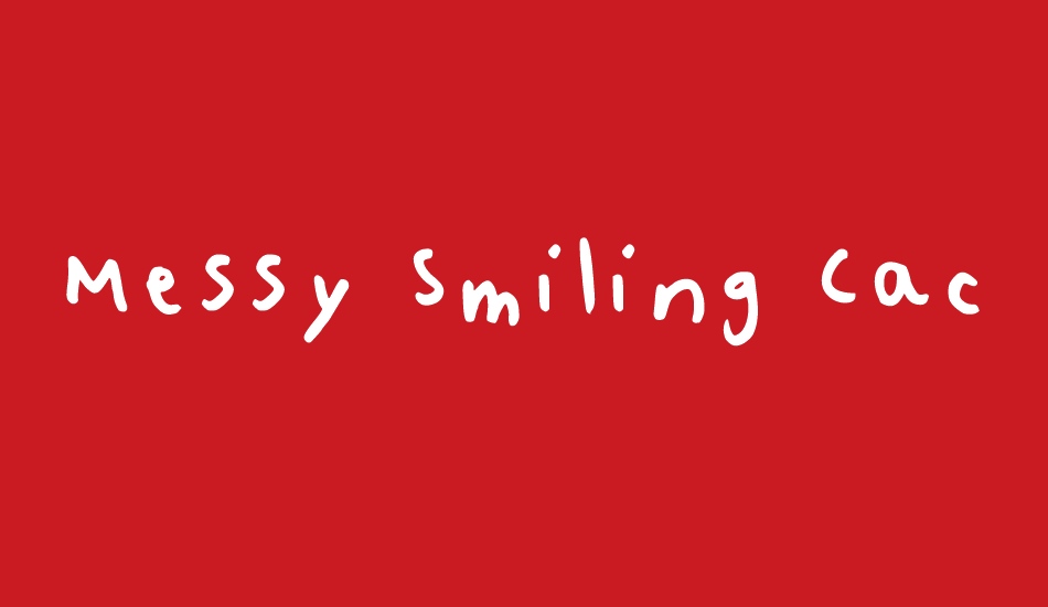 Messy Smiling Cactus font big