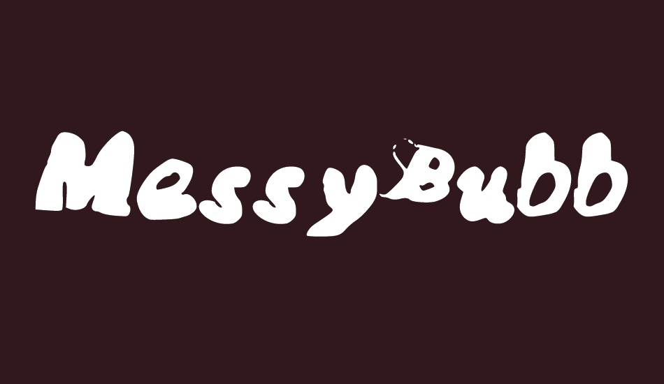 MessyBubble font big