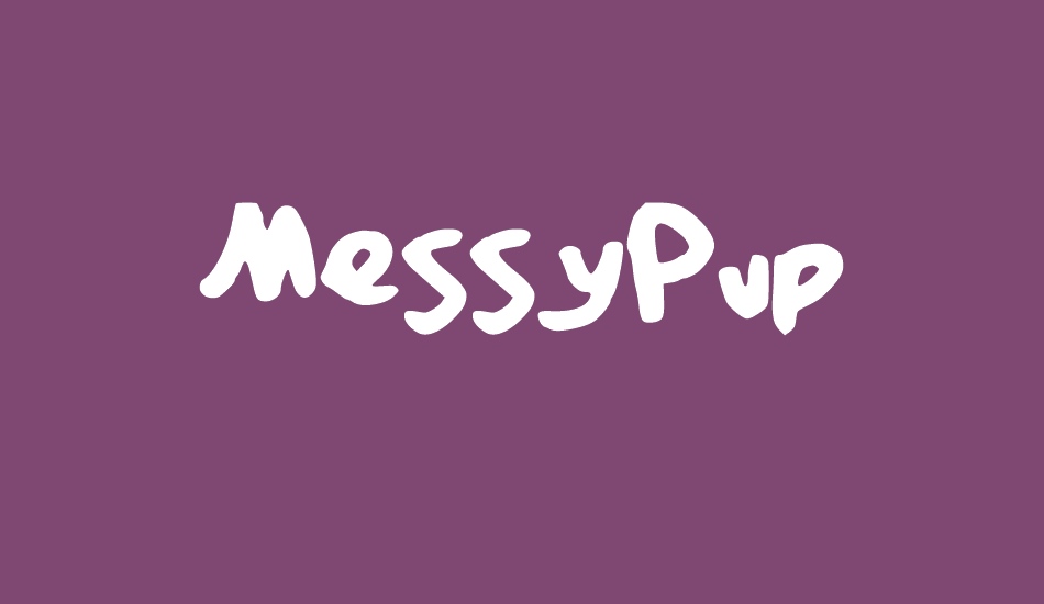 MessyPup font big