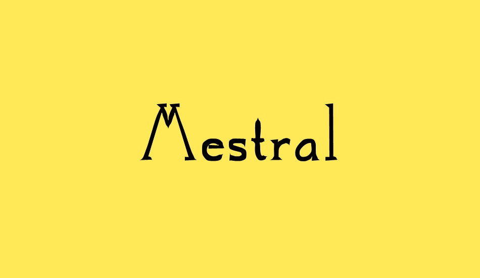 Mestral font big