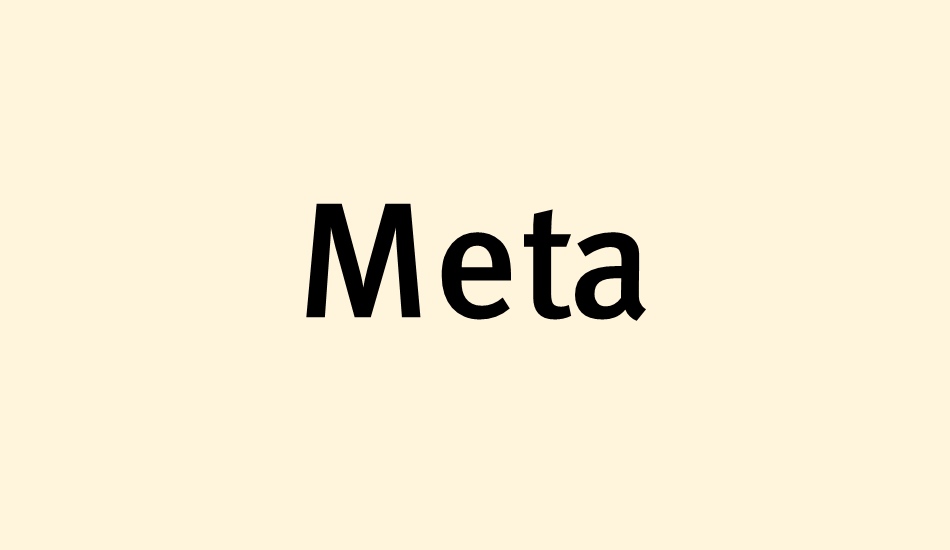 Meta font big