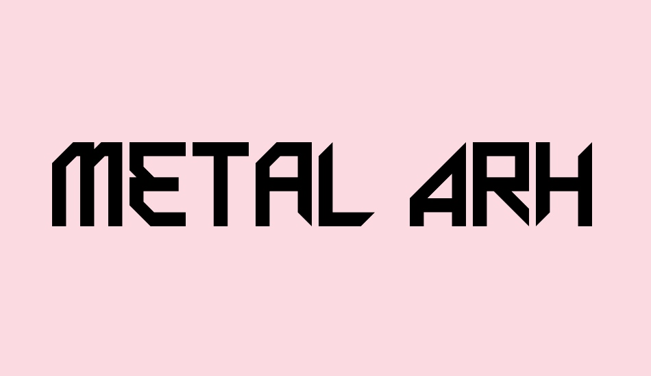 Metal Arhythmetic font big