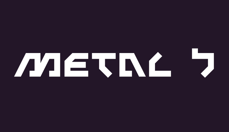 Metal Storm font big