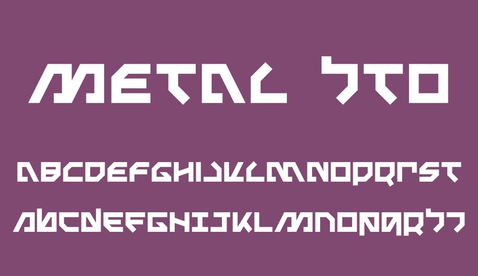 Metal Storm font