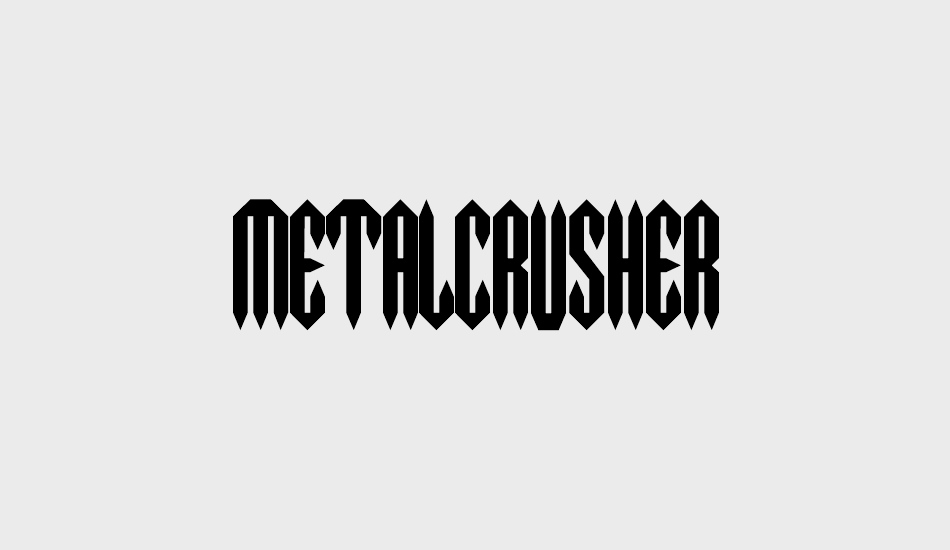 MetalCrusher font big