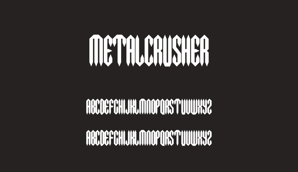 MetalCrusher font