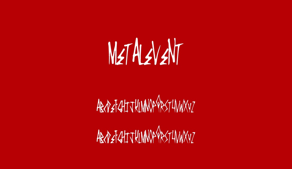 MetalEvent font