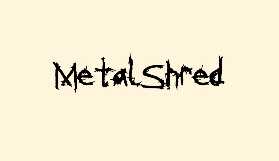 MetalShred font big