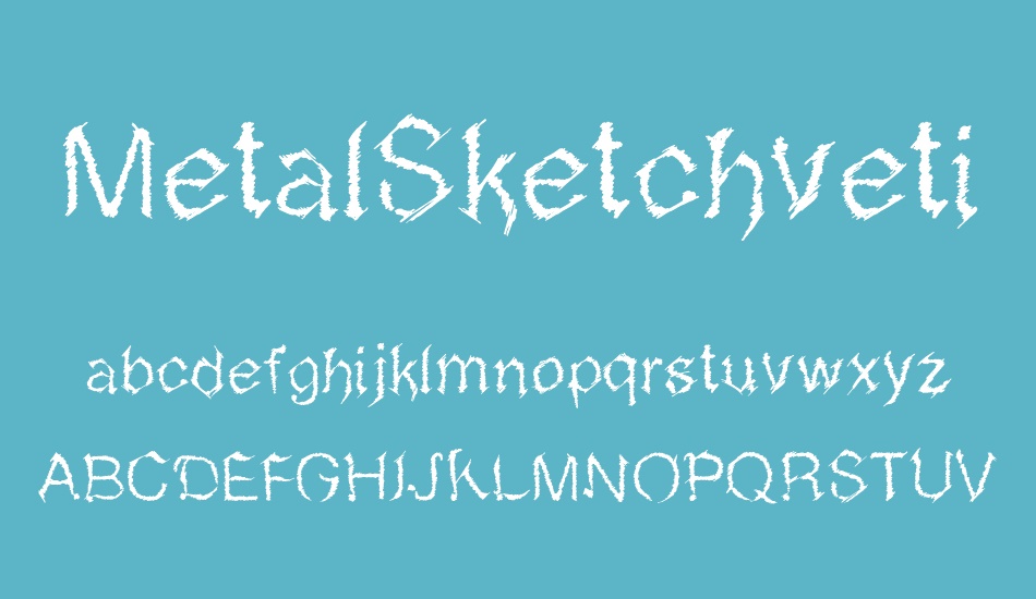 metalsketchvetica font