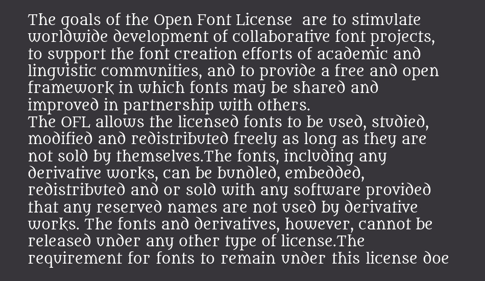 Metamorphous font 1