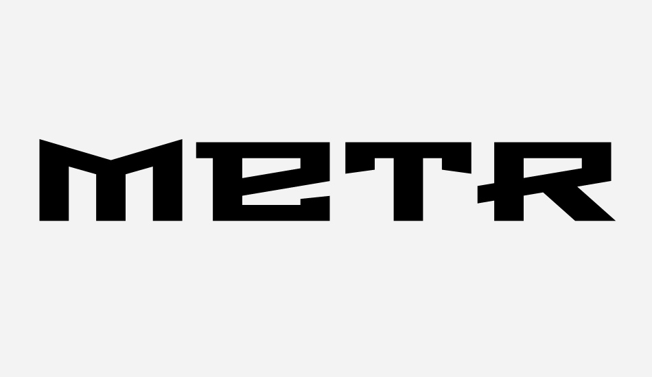 Metro font big