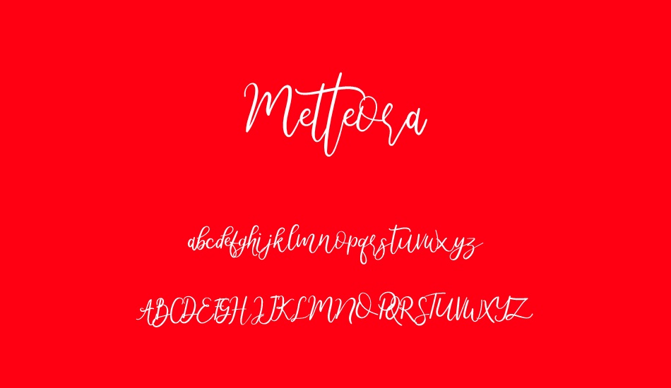 Metteora font